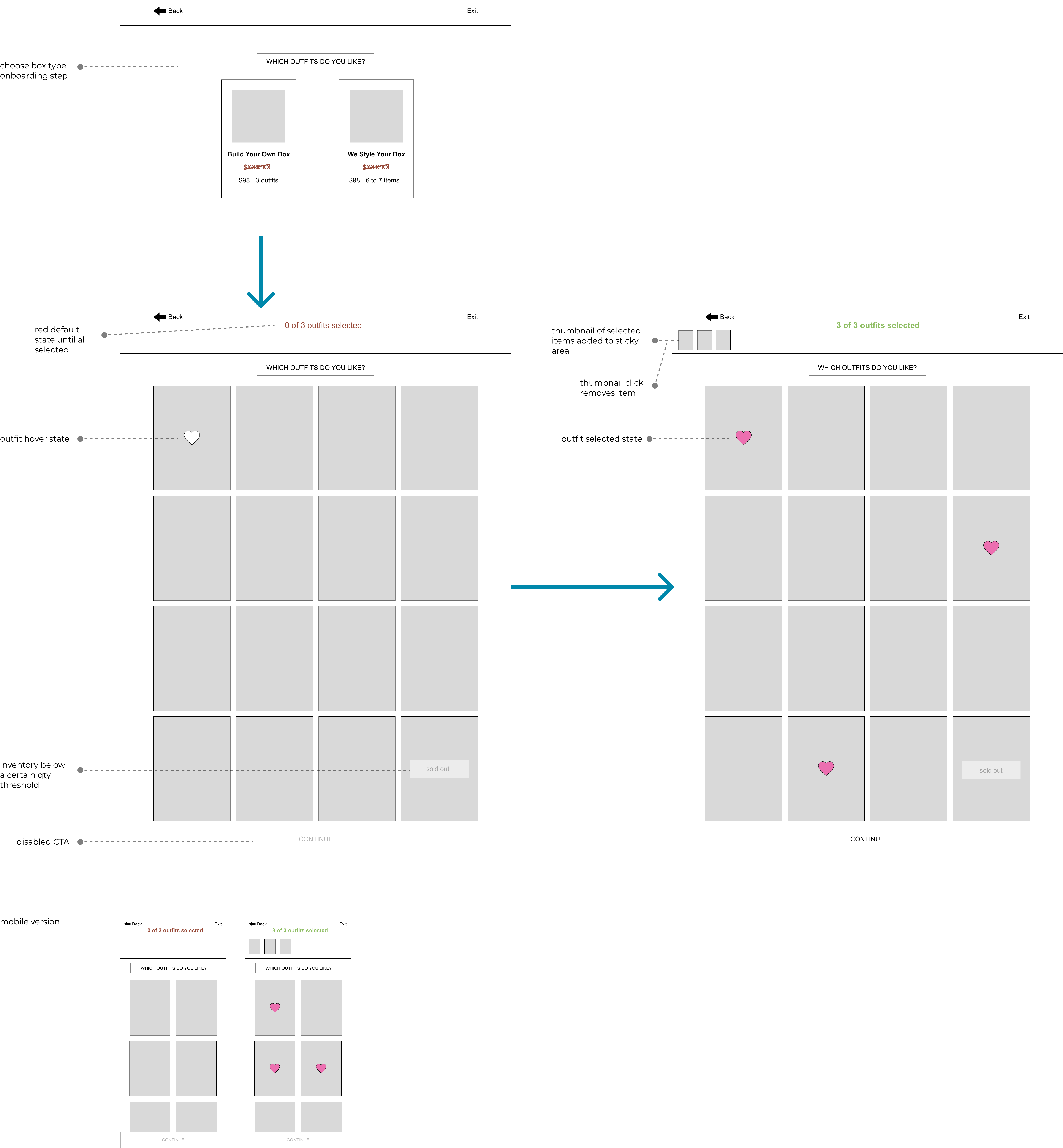 v1 lofi wireframes